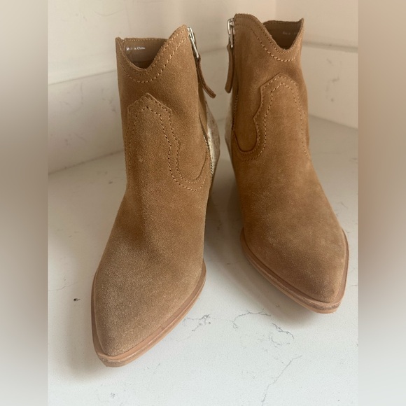 Dolce Vita Senica Dark Saddle Suede Bootie sz 6 - Picture 8 of 10